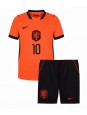 Nizozemsko Memphis Depay #10 Domácí dres pro děti MS 2026 Krátký Rukáv (+ trenýrky)
